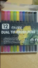 Juego de pinceles de acuarela, 12, 24, 36, 48, 60, 72, 100, 120 colores, rotuladores de acuarela de doble punta, suministros de arte para escuelas