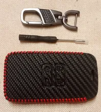 De cuero carcasa para mando a distancia estuche protector para Renault talismán CAPTUR Espace Megane Koleos escénica 4 2016-2019 tarjeta de control remoto sin llave