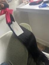 Cexxy-mechones de pelo liso con cierre extensiones de cabello humano brasileño, extensiones de pelo ondulado mechones, cabello Remy de 30 pulgadas, mechones