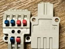 Conector rápido de cableado universal, mini conectores SPL-1/2/3/4 de cables de doble cabeza, en bloque de terminales de conducción de empuje hacia dentro, con lámpara LED