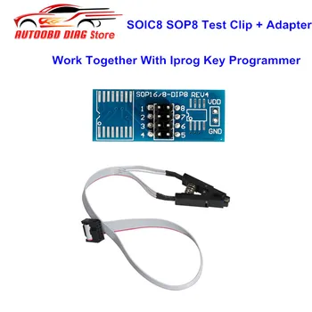 SOIC8 SOP8 Test Clip with Adapter For Iprog+ Iprog Pro Programmer For EEPROM 93CXX/25CXX/24CXX in-circuit Programming
SOIC8 SOP8 Test Clip with Adapter For Iprog+ Iprog Pro Programmer For EEPROM 93CXX/25CXX/24CXX in-circuit Programming