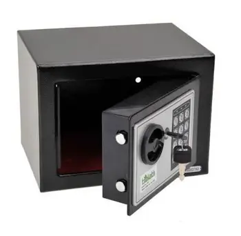 Strongbox Solid Steel Electronic Safe Box With Digital Keypad Lock Black Strongbox Mini Lockable Money Cash Money Jewelry Storage Box
Strongbox Solid Steel Electronic Safe Box With Digital Keypad Lock Black Strongbox Mini Lockable Money Cash Money Jewelry Storage Box