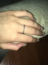 ZHOUYANG-anillos de compromiso de boda para mujer, Micro pavé de circonia cúbica, Color plata, joyería de moda de todos los tamaños R133