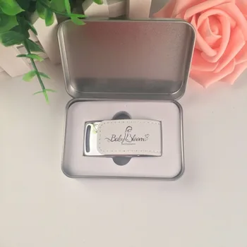 New Customized Logo White Leather USB 3.0 Flash Drive Wedding Gift with Metal Box Packings
New Customized Logo White Leather USB 3.0 Flash Drive Wedding Gift with Metal Box Packings