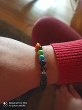 Natural Lava piedra curación equilibrio abalorio de Chakra pulsera de 8mm abalorio Ojo de Tigre tibetano Buda oración pulsera para los hombres y las mujeres