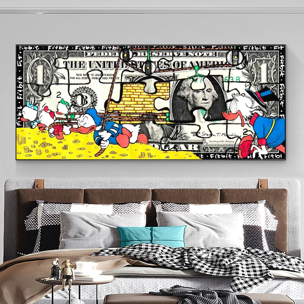 Disney Cartoon Wall Art Donald Duck Posters Abstract Graffiti Money Prints on Canvas Painting Picture For Nordic Home Room Decor
Disney Cartoon Wall Art Donald Duck Posters Abstract Graffiti Money Prints on Canvas Painting Picture For Nordic Home Room Decor