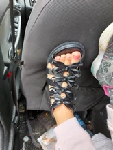 SKHEK-sandalias de verano con cuentas para niñas, zapatos de princesa con borlas, 4, 5, 6, 7, 8, 9, 10, 11, 12, 13, 14 años