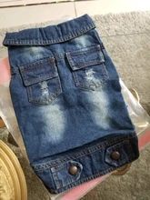 Chaleco vaquero de primavera para perros pequeños, ropa de Tzu para perros Yorkshire Terrier, ropa estilo vaquero para cachorros, chaqueta para Chihuahua, ropa para gatos