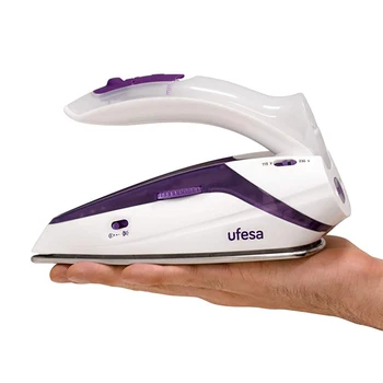 Steam-Dry Travel Iron UFESA PV0500 75 g/min 1100W White Purple 
Steam-Dry Travel Iron UFESA PV0500 75 g/min 1100W White Purple