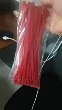 Releasable-Cable-Ties Loop-Wrap Plastics Nylon Reusable Colored 200mm 100pcs Rohs-Approved