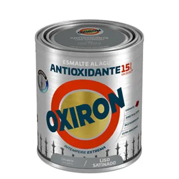 ENAMEL ANTIOXI. SAT. 750 ML GR/PER EXT. Smooth TITAN oxyron A 
ENAMEL ANTIOXI. SAT. 750 ML GR/PER EXT. Smooth TITAN oxyron A
