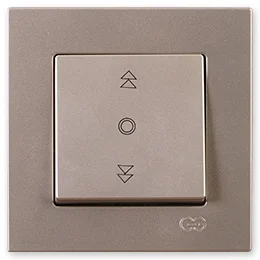 PnpnElectrıc Gns Eqona Metallic Beige Blind Control Switch (Single-Button) 10A 220V AC Roller Blind Switch 1 Gang
PnpnElectrıc Gns Eqona Metallic Beige Blind Control Switch (Single-Button) 10A 220V AC Roller Blind Switch 1 Gang