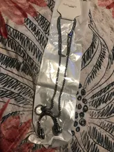 Collar de música de DJ con auriculares colgantes para hombre y mujer, cadena larga, joyería de Hip Hop, Rock, S110