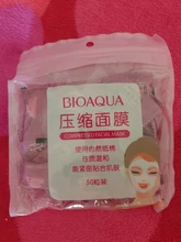 Mascarilla de compresión Facial no tejida, máscara de tejido de papel, herramienta de maquillaje, mascarilla comprimida desechable para el cuidado de la piel, 50 Uds.