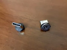 Cable magnético redondo de 8 pines tipo C, de carga rápida Conector Micro USB C, cargador magnético de teléfono, para iPhone, 1m