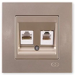 PnpnElectrıc Gns Eqona Metallic Beige Data + Numerical Socket (RJ45 Cat6 + Cat3) Data + Telephone Socket
PnpnElectrıc Gns Eqona Metallic Beige Data + Numerical Socket (RJ45 Cat6 + Cat3) Data + Telephone Socket