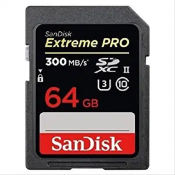 SD Sandisk Ext Pro SDXC 64GB 300/MB/s UHS-II
