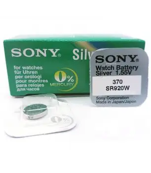Pilas de boton Sony bateria original Oxido de Plata SR920W blister 5X Unidades
Pilas de boton Sony bateria original Oxido de Plata SR920W blister 5X Unidades