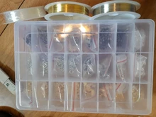 Kit de suministros de joyería para pendientes y anillos, accesorios de aleación, conjunto de fornituras para joyería, herramientas de fabricación de joyas, anillos de cobre OpenJump