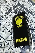 Cartera corta Unisex con estampado de Assassination Classroom para mujer, bolso largo de piel sintética con dibujos animados, tarjetero de Anime, 2019