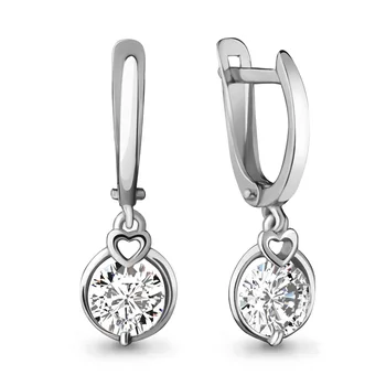 Long aquamarine earrings with Swarovski cubic zirconia, 925 sterling silver
Long aquamarine earrings with Swarovski cubic zirconia, 925 sterling silver