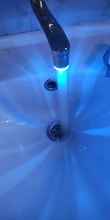 Grifo de agua con luz LED, cabezal de boquilla con Sensor de temperatura y cambio de 7 colores