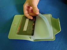 Tarjetero de piel sintética con 20 Bits para hombre y mujer, Tarjetero con patrón de Arte de dibujos animados