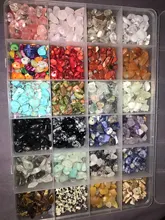 1323 Uds. Kit de cuentas de piedras preciosas irregulares con cuentas espaciadoras cierres de langosta anillos de salto elásticos para suministros de joyería DIY