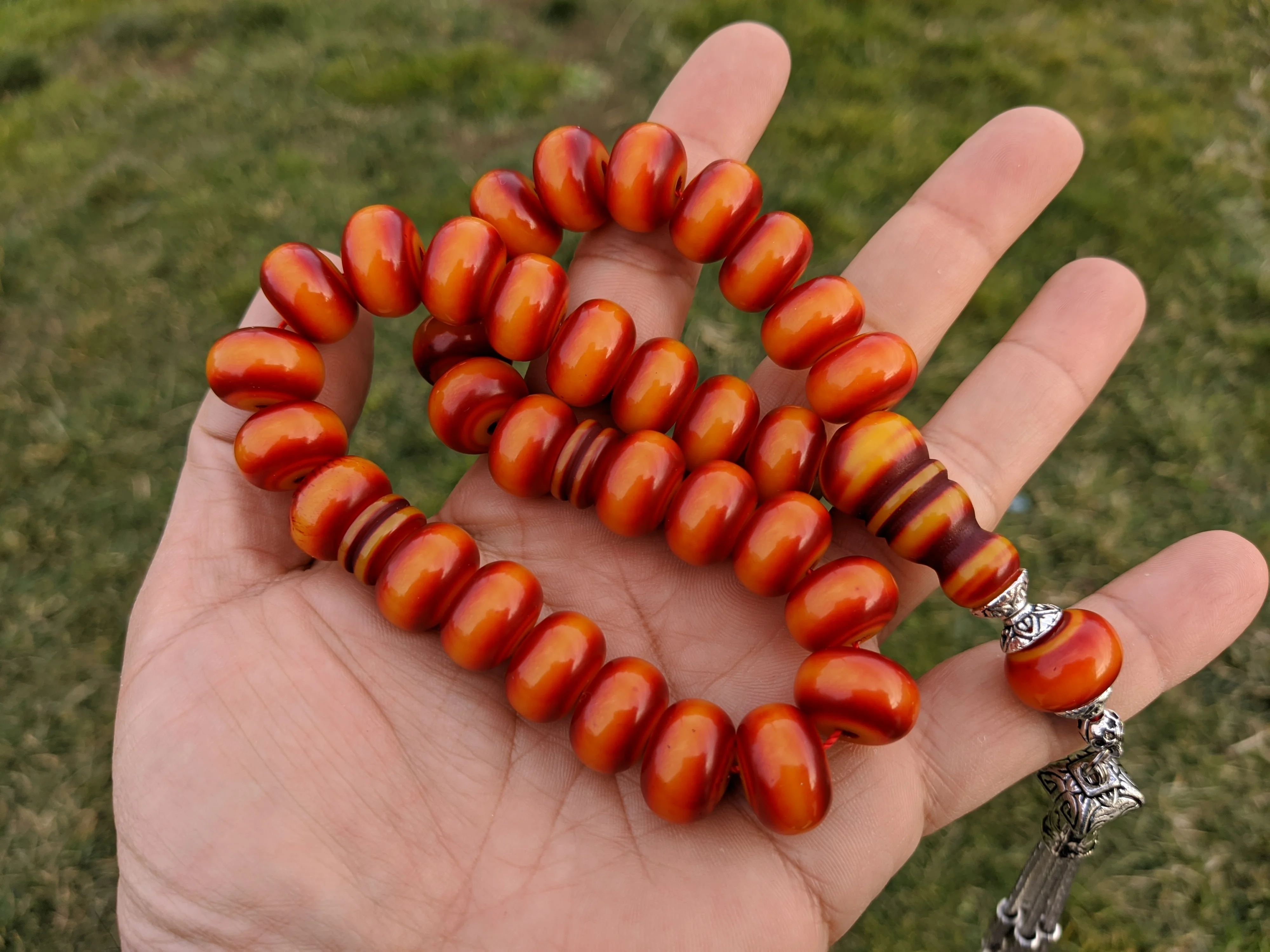 Tasbih Ottoman Faturan German Cherry Amber Sandalous Misbaha Rosary Free Shipping #17K
Tasbih Ottoman Faturan German Cherry Amber Sandalous Misbaha Rosary Free Shipping #17K