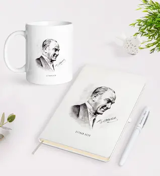 Personalized Ataturk Themed White Notebook Pen Mug Seti-10
Personalized Ataturk Themed White Notebook Pen Mug Seti-10