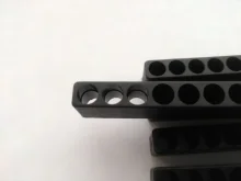 Vástago hexagonal portapuntas de destornillador, 5 uds., 6/10/12 agujeros, 5 uds., destornillador de plástico, cabeza de almacenamiento, soporte de brocas para accesorios eléctricos