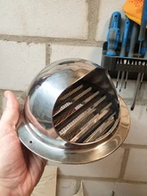 Conducto de ventilación de techo de pared de acero inoxidable, cubierta de rejilla de escape, salida de salida, calefacción, enfriamiento, tapa impermeable