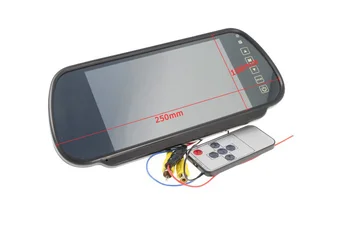 Rearview mirror Monitor 7 inch dual Video input for reverse camera Touchscreen and remote control
Rearview mirror Monitor 7 inch dual Video input for reverse camera Touchscreen and remote control