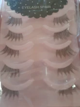 100% hecho a mano transparente tallos maquillaje pestañas 5 pares de la mitad de las pestañas falsas entrelazado Natural desordenado suave y gruesa pestañas falsas
