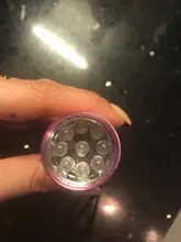 Mini lámpara portátil UV 9 LED Morado para secado de uñas, linterna para esmalte de uñas en Gel artístico, herramientas de máquina