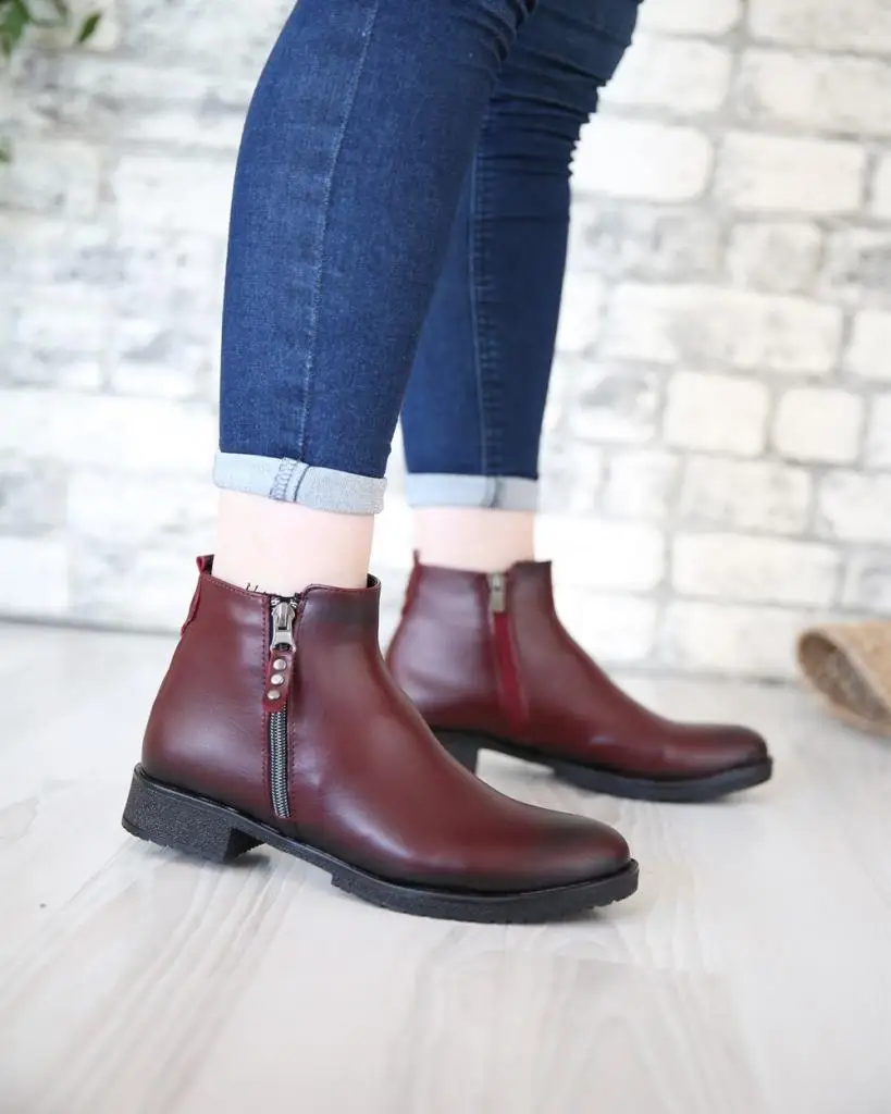 Mosimoso Women's Ankle Height Boot Halley Bordeaux Skin Double Zipper Women Boots
Mosimoso Women's Ankle Height Boot Halley Bordeaux Skin Double Zipper Women Boots
