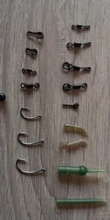 Unids/caja de equipo de pesca de carpa, Kit con ganchos giratorios, mangas antienredos, cuentas de tope, tornillo de cebo Boilie, accesorios, 420