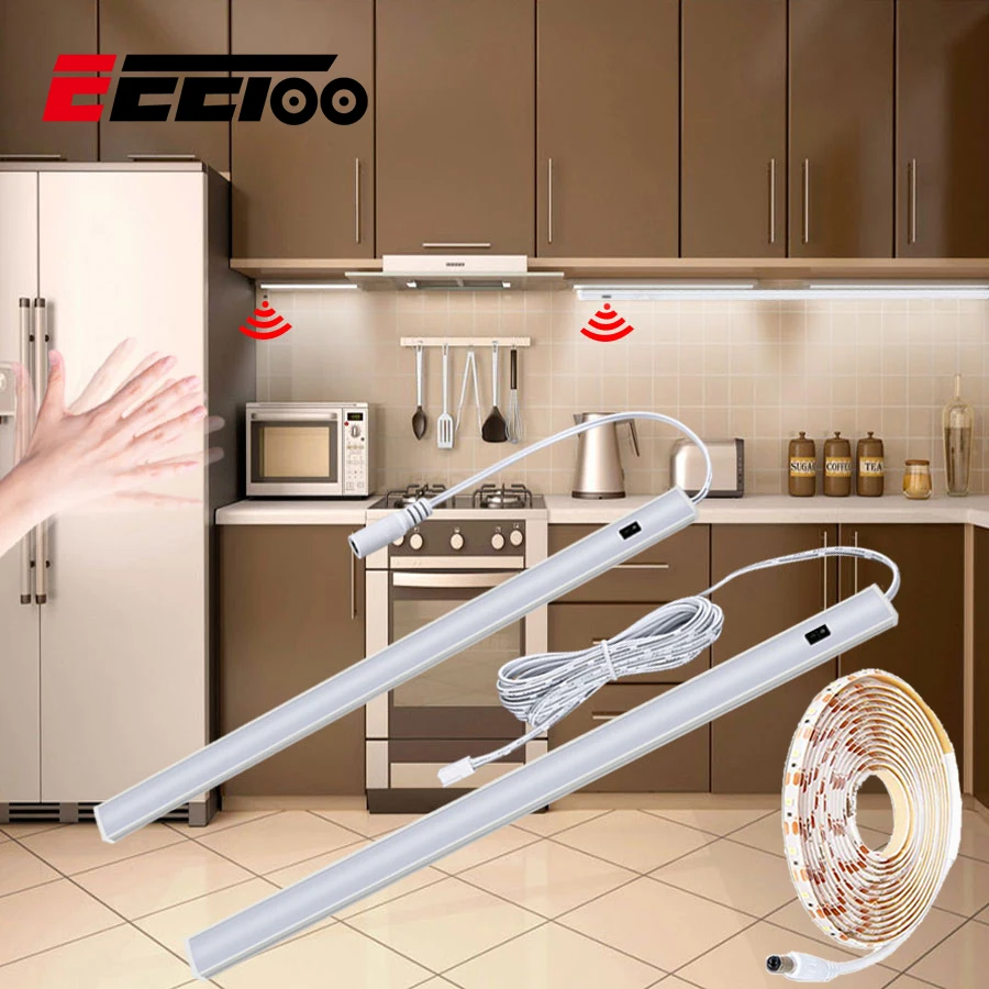 EeeToo Hand Sweep LED Bar Light Motion Sensor 12V LED Tube Closet Wardrobe Cabinet Light 30/40/50CM Bar Light for Kitchen Lamp
EeeToo Hand Sweep LED Bar Light Motion Sensor 12V LED Tube Closet Wardrobe Cabinet Light 30/40/50CM Bar Light for Kitchen Lamp