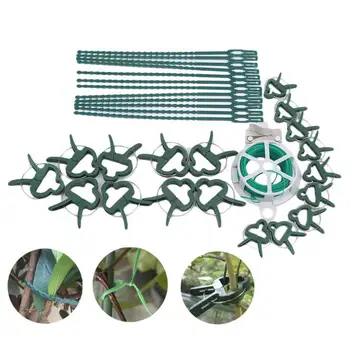 31Pcs Multiple Sizes Plastic Plant Support Clips Adjustable Twist Wire Plant Binder for Garden Tool Set Plant Fixing Clip Sets
31Pcs Multiple Sizes Plastic Plant Support Clips Adjustable Twist Wire Plant Binder for Garden Tool Set Plant Fixing Clip Sets