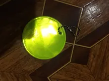 Llavero con cara sonriente de 6,5 CM, llaveros reflectantes, accesorios colgantes de bolsa, Seguridad de Tráfico de alta visibilidad