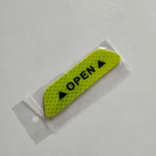 Cinta reflectante para puerta de coche, calcomanías adhesivas de seguridad, Reflector nocturno, señal de advertencia Universal, tira reflectante, 2020, 4 Uds.