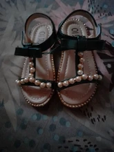 Zapatos Infantiles para niñas nuevas sandalias de verano los niños perla abalorios sandalias de playa con calce Enfants plana Escuela de zapatos para bebé de la UE 21-30