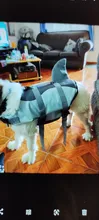 Vida de perro chaqueta Ripstop perro salvavidas tiburón chalecos con el rescate de mascota perro seguridad traje de baño para piscina playa de navegación