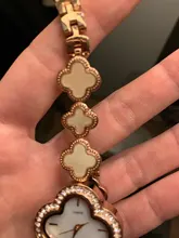 Reloj con diamantes de imitación de cristal para mujer, pulsera de oro rosa, resistente al agua, de cuarzo, informal, novedad de 2020