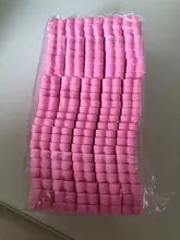 50 unids/pack Rosa arte de uñas dedos separadores de los dedos de los pies de esponja suave Gel utensilios UV polaco manicura y pedicura