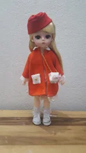 Muñeca Bjd de 30CM, vestido de Lolita, 15 articulaciones móviles, traje escolar, maquillaje, muñeca Bjd artesanal, los mejores regalos para niña, juguete de Animal BJD
