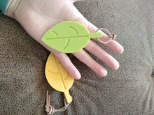 Hojas forma de goma de silicona de Tope de puerta tapones bloque puerta niños Anti-carpeta de la mano de la seguridad del Hotel Puerta de horca tarjeta Tope de puerta