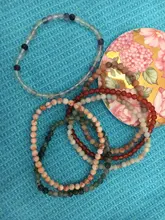 Mini pulsera de energía de 4mm para hombre y mujer, cuentas de piedra Natural, pulsera curativa de Yoga, joyería