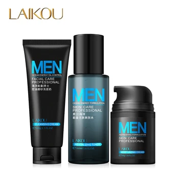 3pcs/lot LAIKOU Men Skin Care Set Face Care Sets Deep Hydrating Oil Control Acne Treatment Moisture Cream+ Facial Cleanser+Toner 
3pcs/lot LAIKOU Men Skin Care Set Face Care Sets Deep Hydrating Oil Control Acne Treatment Moisture Cream+ Facial Cleanser+Toner
