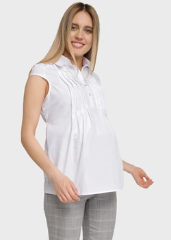 Blouse (shirt) with short sleeves for pregnant women and feeding "Carolina" 
Blouse (shirt) with short sleeves for pregnant women and feeding "Carolina"